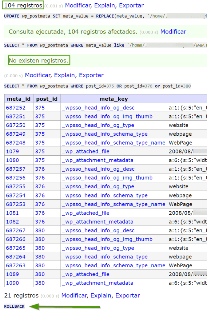 MySQL transactions